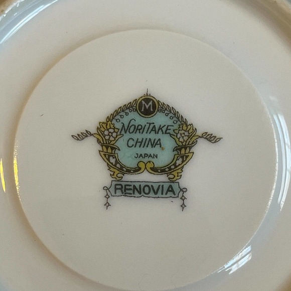 VTG NORITAKE Renovia Footed Espresso Demitasse Cup and Saucer Set JAPAN Rare - Picture 9 of 10